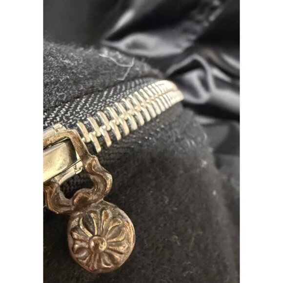 Chrome Hearts Black Bomber Jacket With Shearling Lining & Cross Details M - Picture 15 of 16